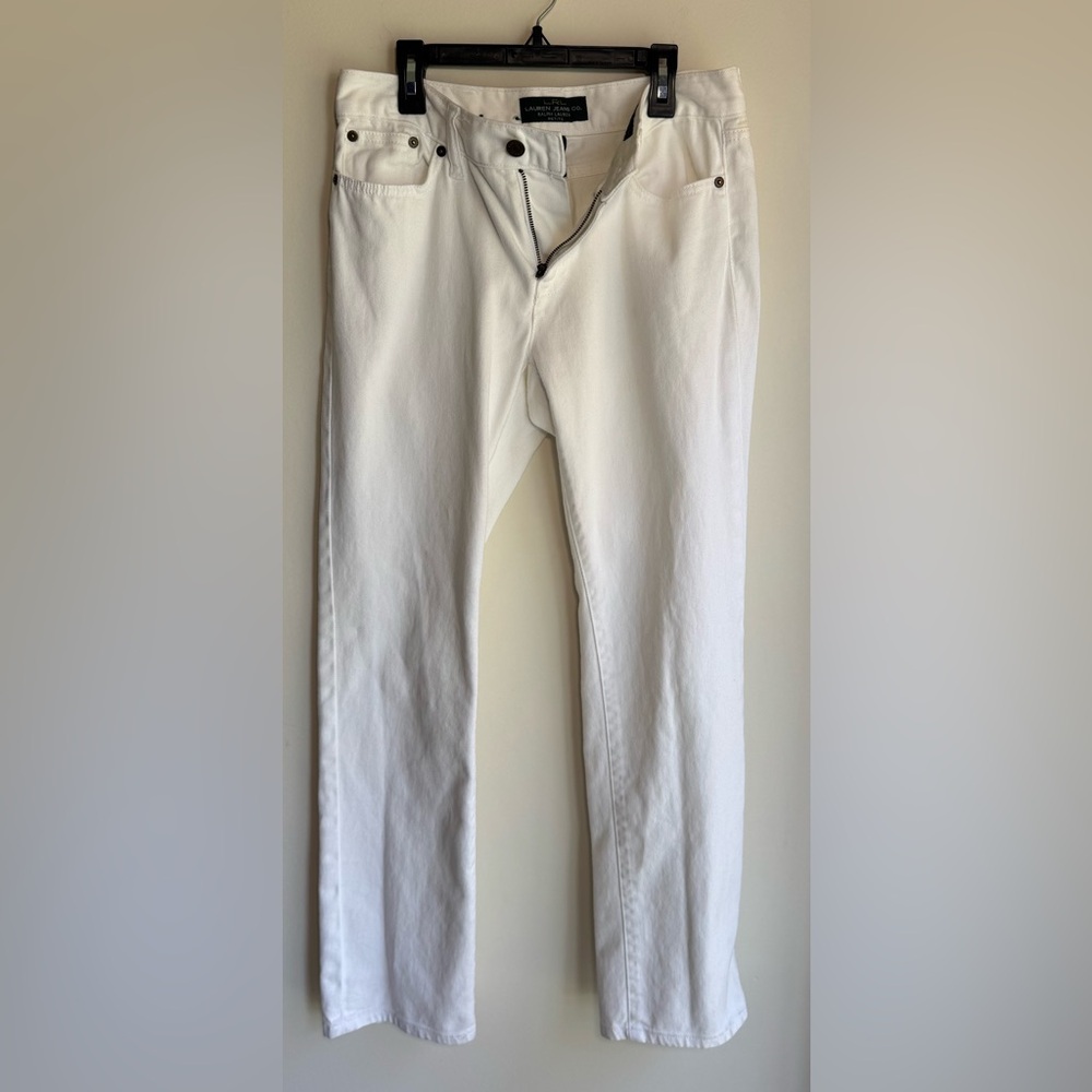 Lauren Ralph Lauren Women’s White Denim Pants 4P - Picture 2 of 14